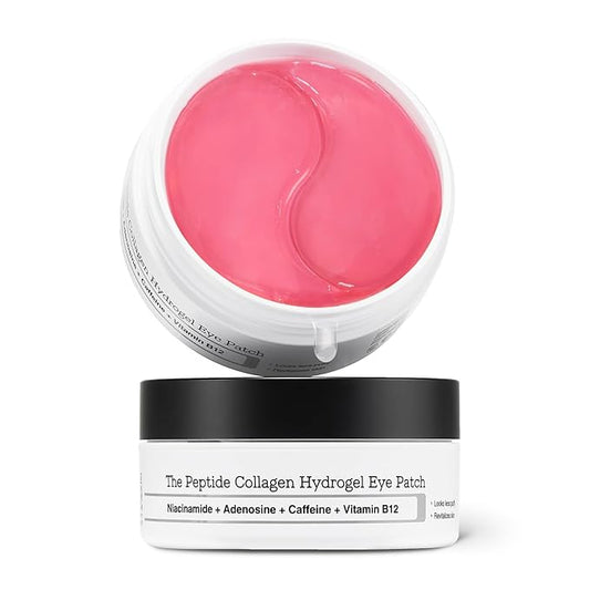 COSRX Under Eye Mask, Peptide Collagen Hydrogel Eye Patch for Puffy Eyes and Dark Circles, 60 Under Eye Patches, Korean Skin Care
